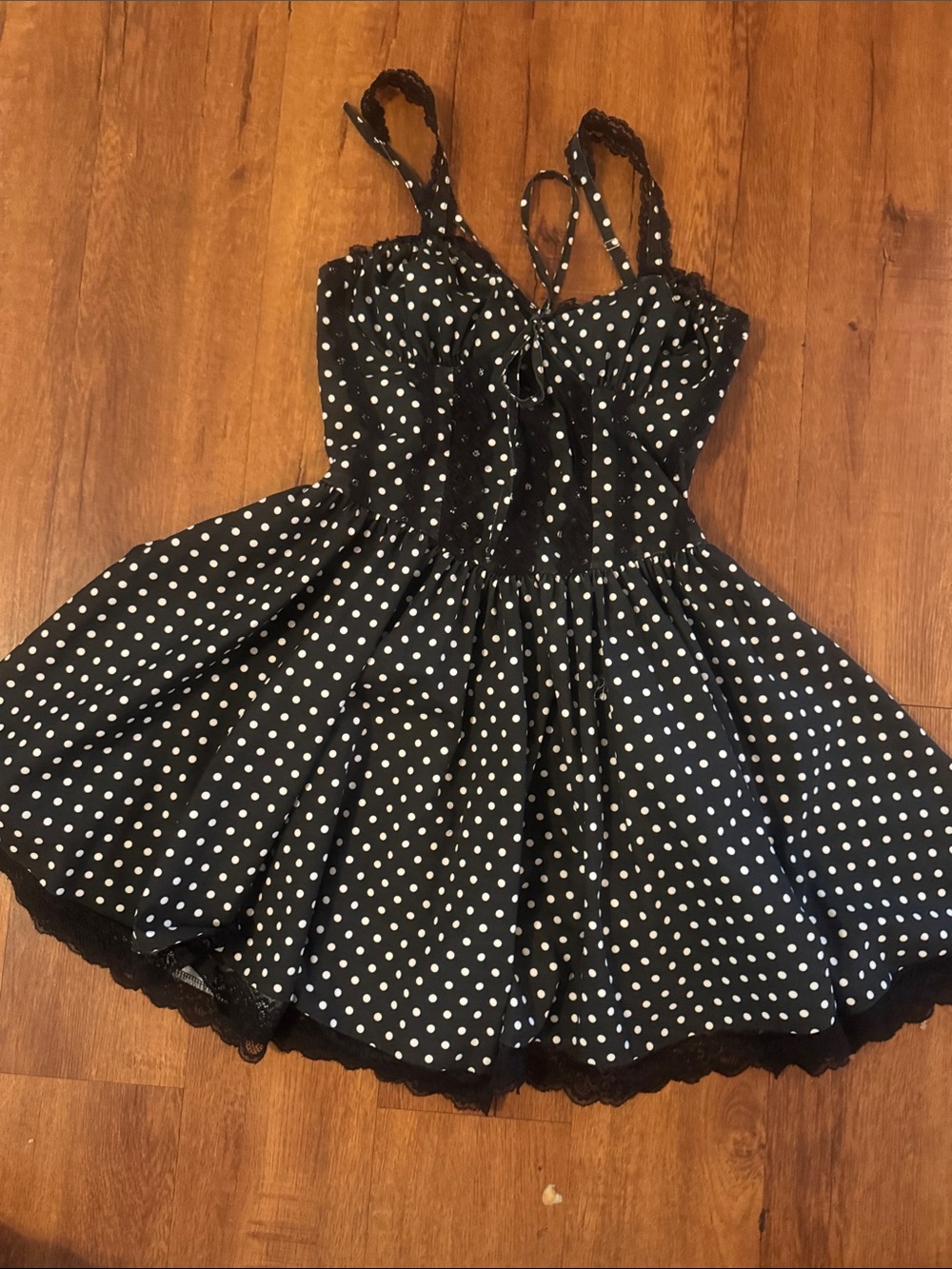 Justify Black and White Polka Dot dress
